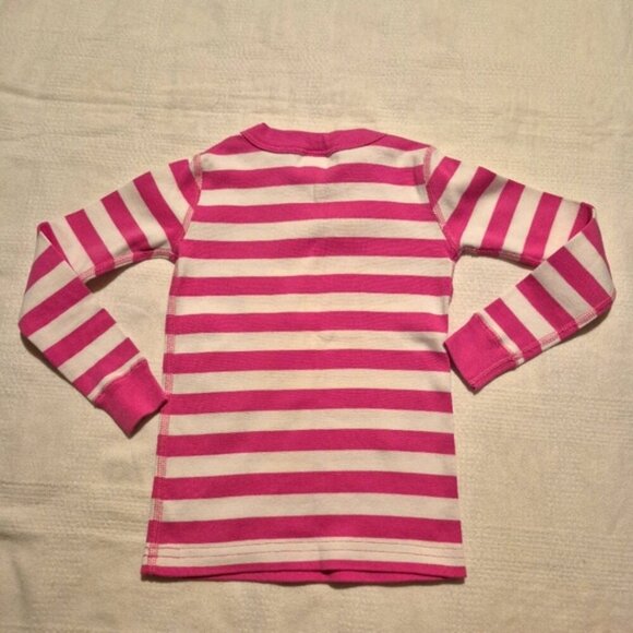 Hanna Andersson girls size 100 or 4 pink and white stripe, vguc have minor fade - Picture 3 of 7